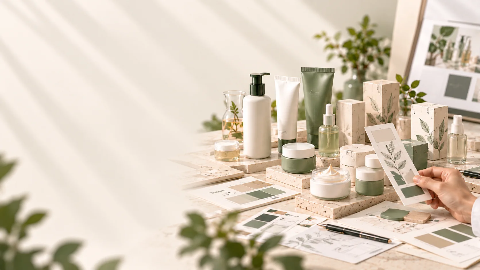Pilihan produk kosmetik siap pakai dan contoh kemasan untuk White Label Dian