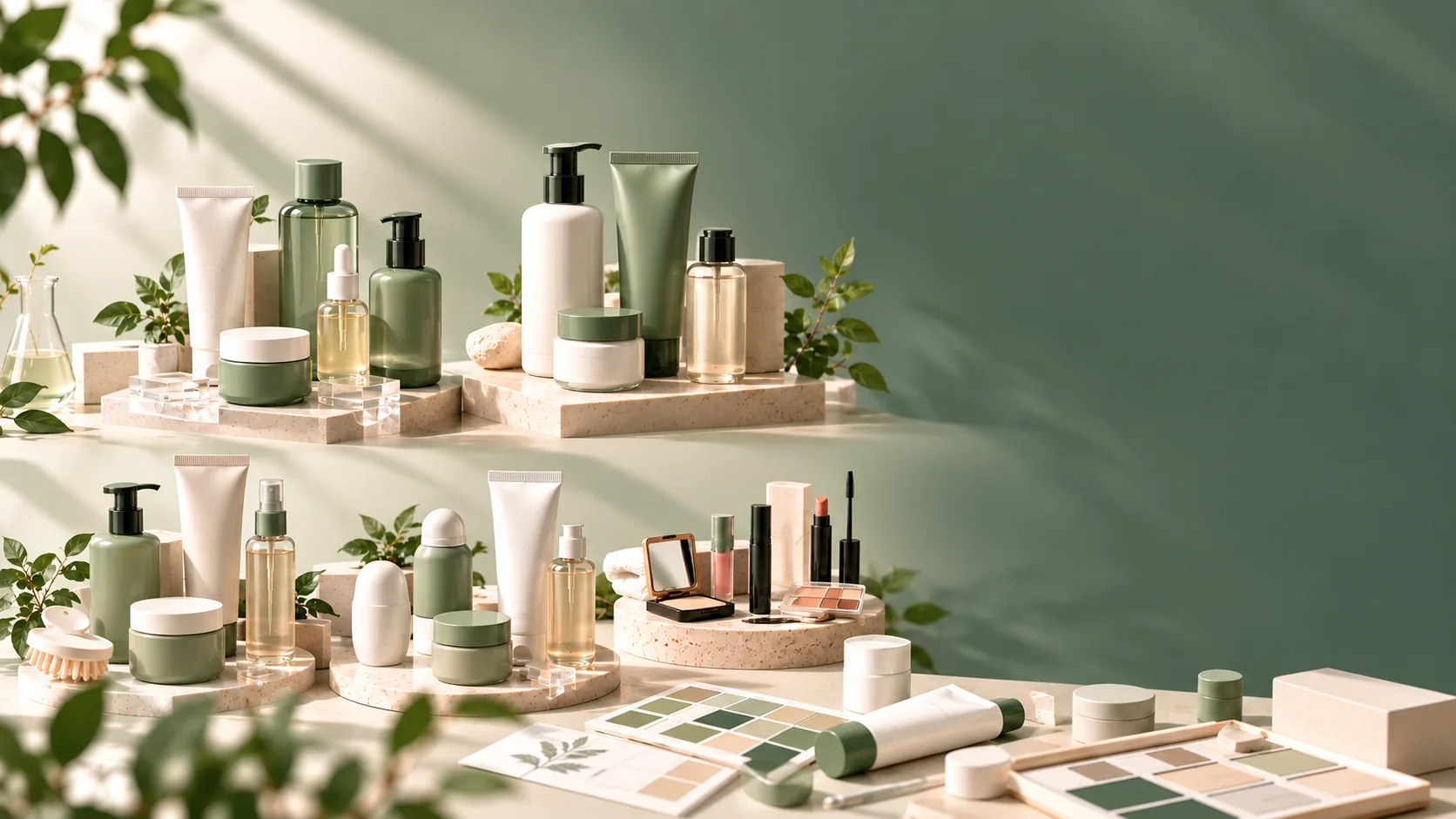 Pilihan produk White Label: skincare, body care, hair and scalp care, personal care, dan decorative cosmetics